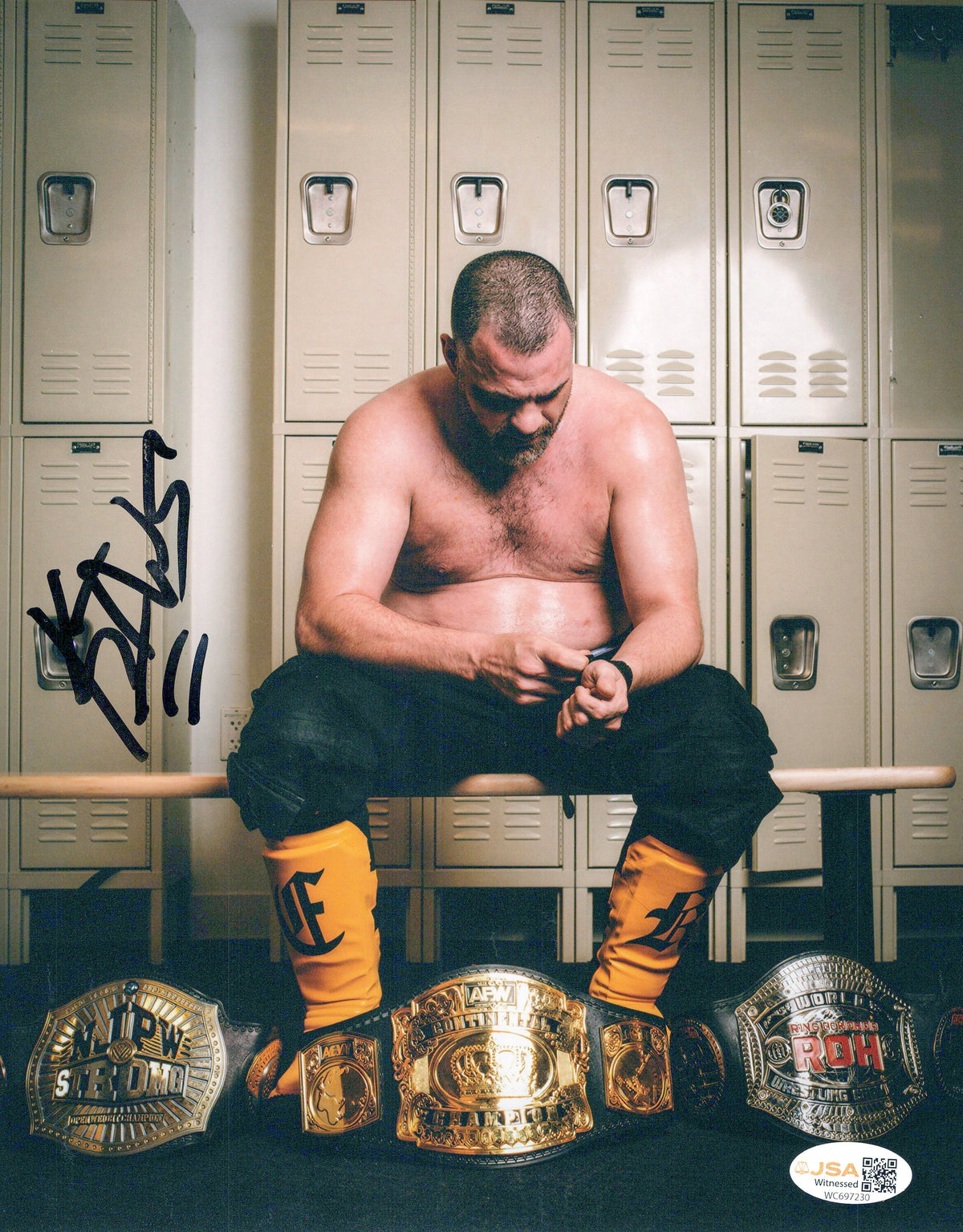 Eddie Kingston jsa 8x10 photo signed auto autographed aew