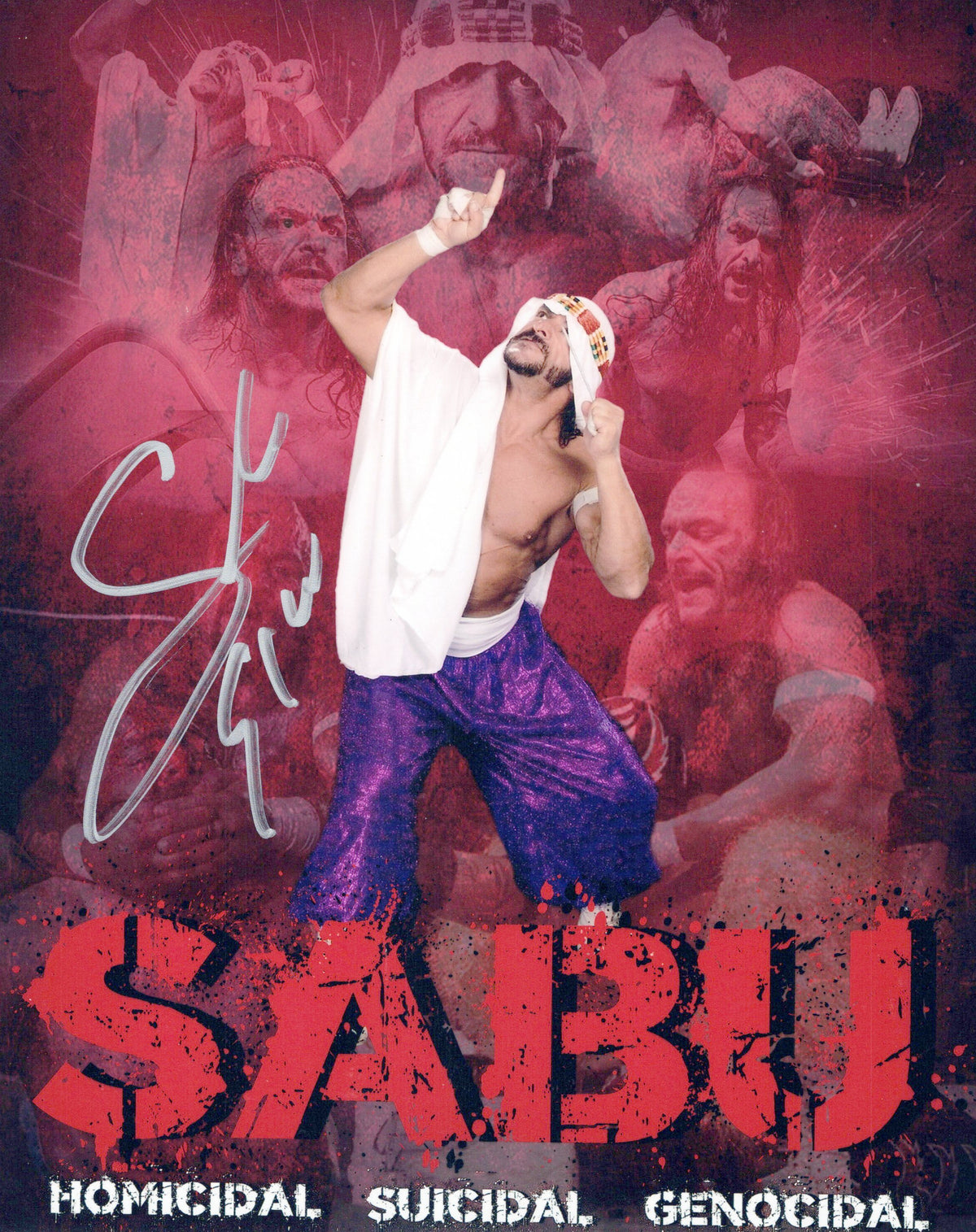 Sabu ECW WWE WCW 8x10 photo signed auto autograph