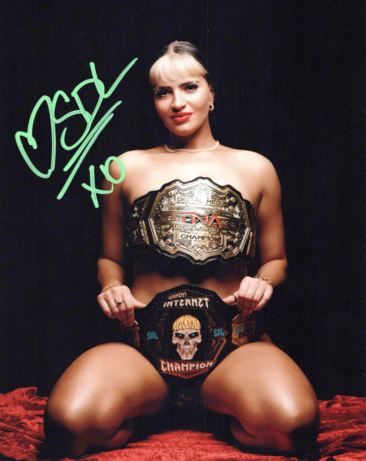 SDL Steph De Lander (8x10) WWE NXT TNA GCW MLW photo signed auto autographed