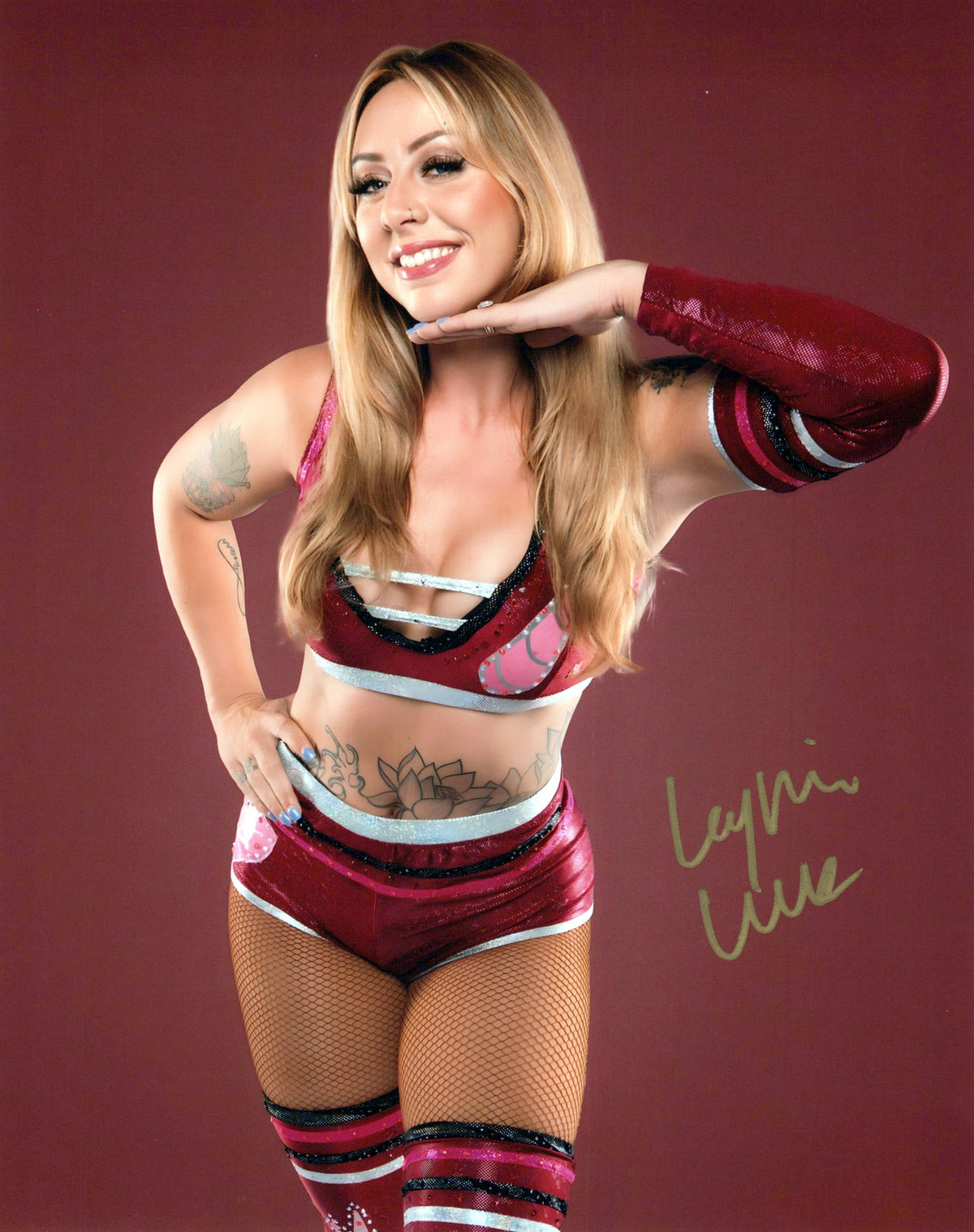 Lainey Luck WWE ID 8x10 photo signed auto autographed sexy diva LFG NXT
