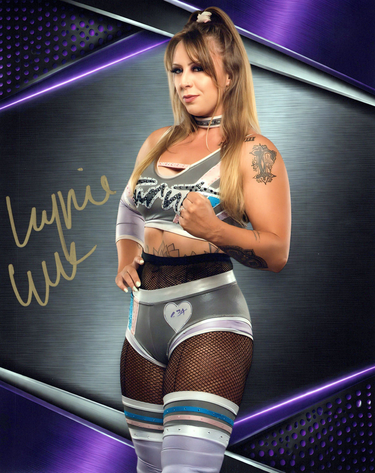 Lainey Luck WWE ID 8x10 photo signed auto autographed sexy diva LFG NXT