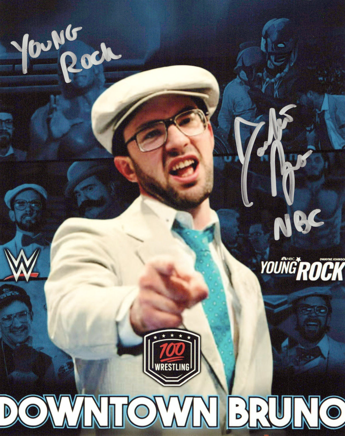 Downtown Bruno  Harvey Wippleman WWF  8x10 photo signed auto autographed