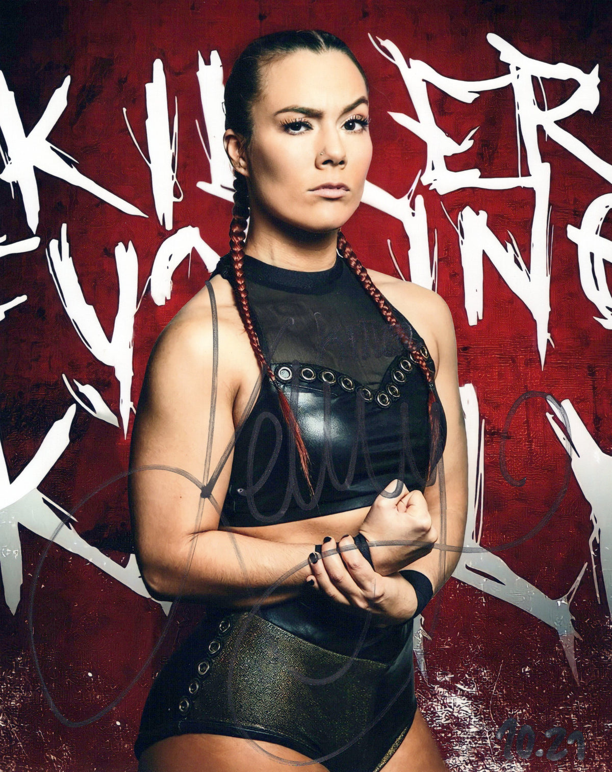 Killer Kelly 8x10 TNA signed auto autographed WWE