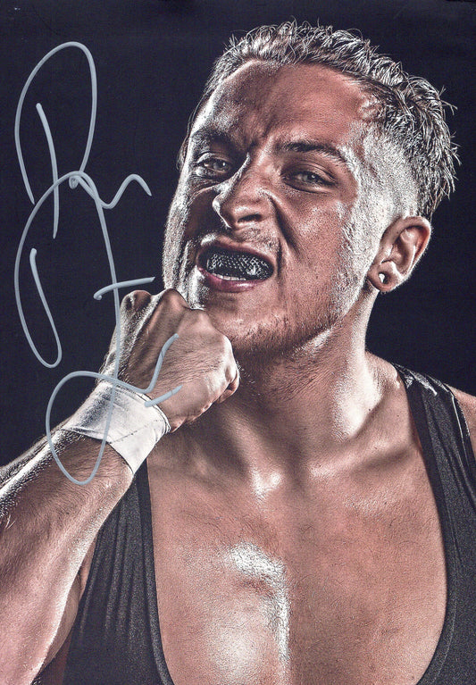 Pete Dunne 8x12 A4 WWE Butch signed auto autographed