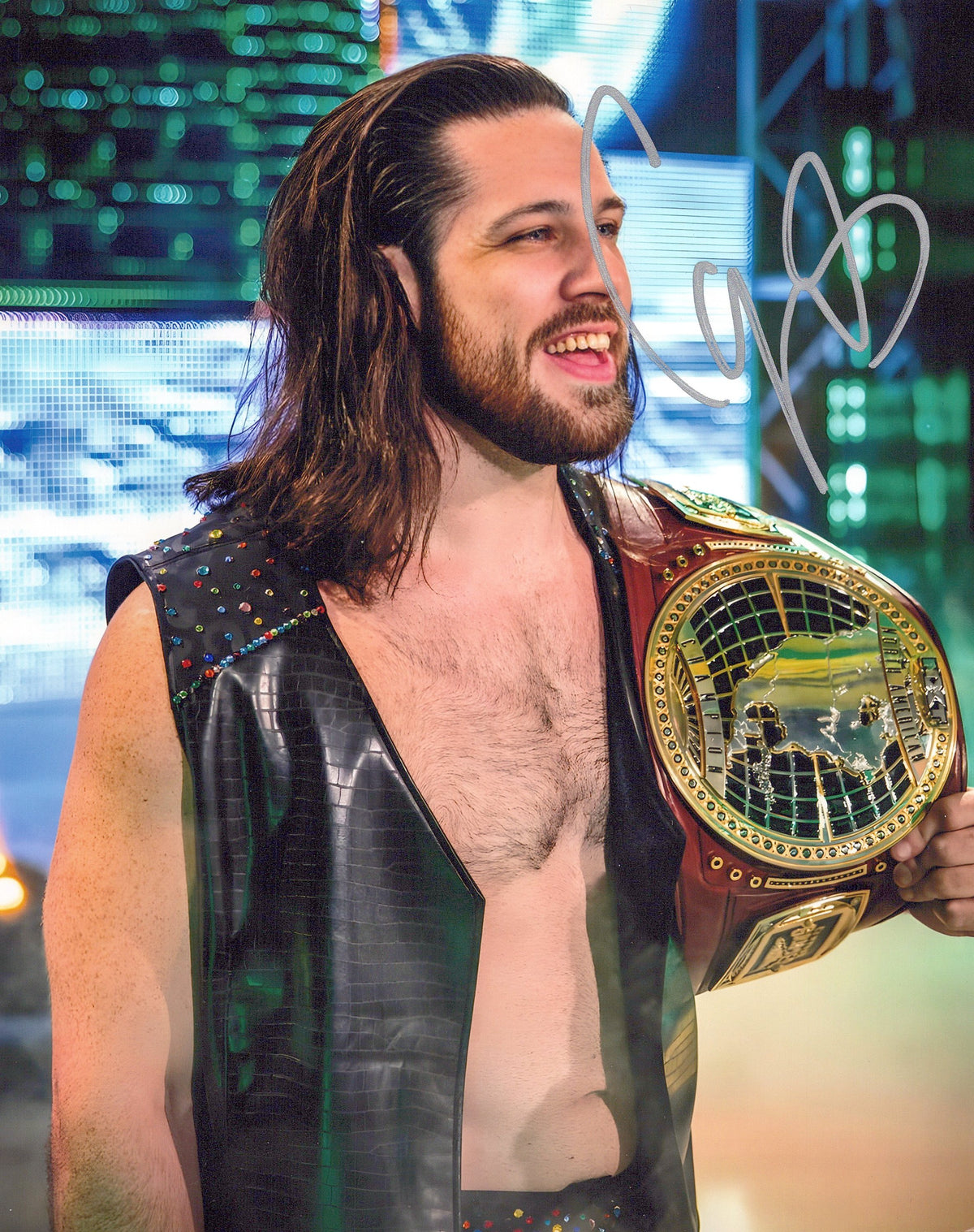 Trevor Lee Cameron Grimes 8x10 TNA WWE signed auto autographed