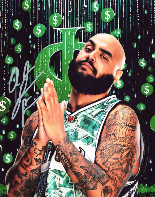 AJ Francis 8x10 WWE TNA signed auto autographed