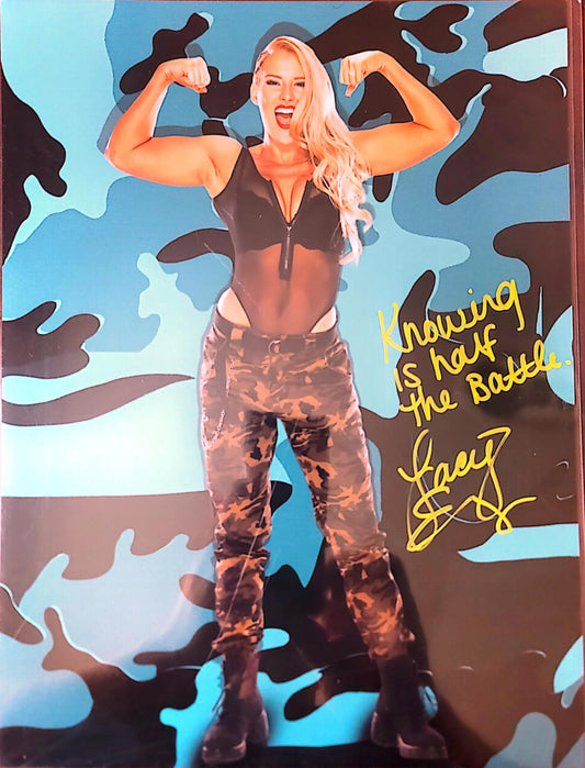 Lacey Evans inscribed (11x14 metallic) funhouse WWE NXT photo signed auto autographed