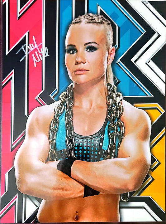 Ivy Nile (11x14 metallic) funhouse WWE NXT photo signed auto autographed