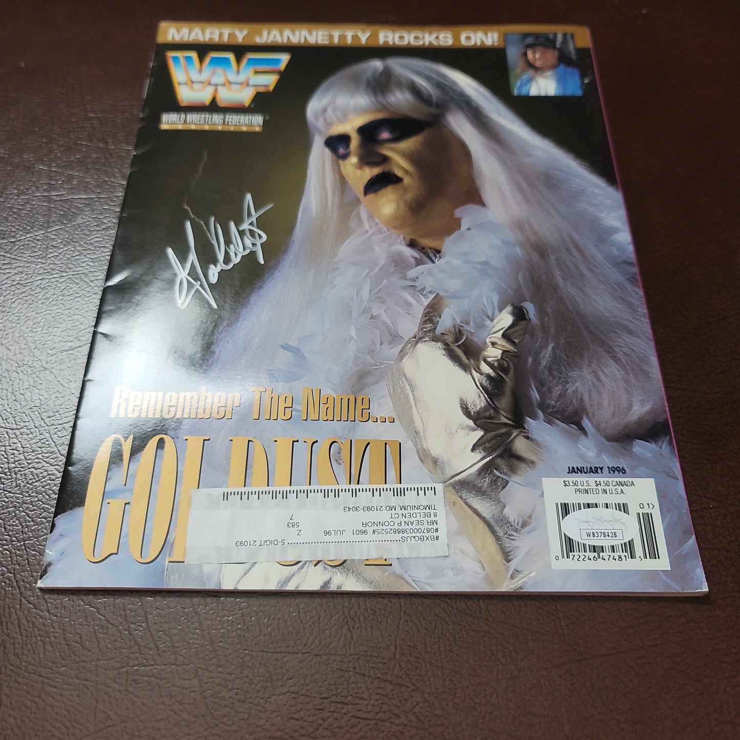 Goldust (full magazine) cover signed auto autographed