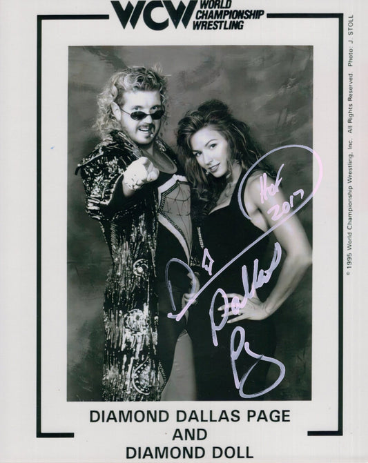 Diamond Dallas Page DDP (metallic 8x10 photo) WWF WWE WCW signed auto autograph