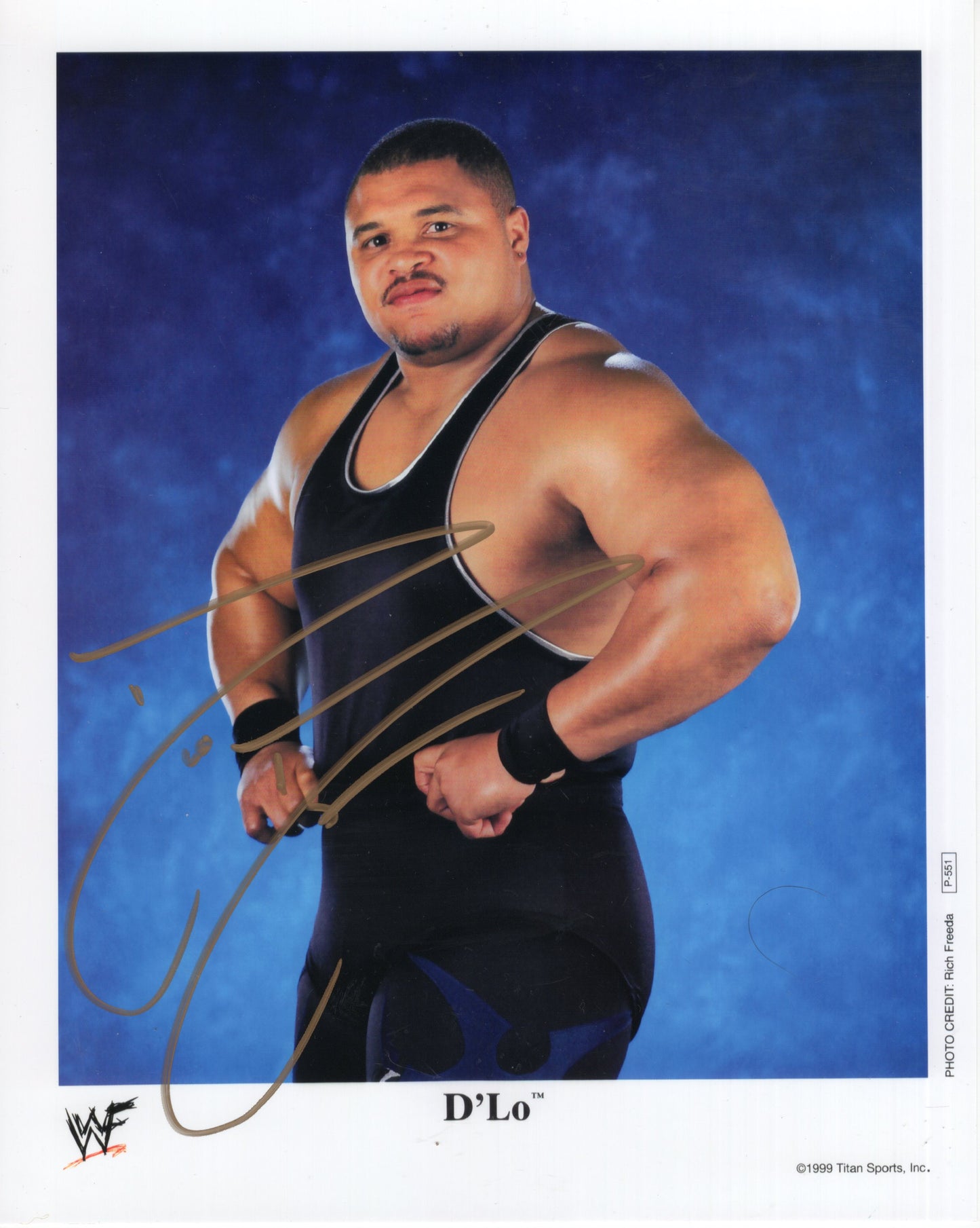D-Lo Brown 8x10 photo signed auto autograph TNA WWF WWE