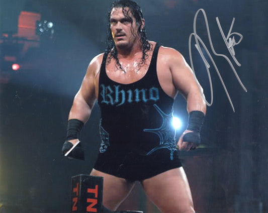 Rhyno Rhino ECW WWF WWE 8x10 photo signed auto autograph