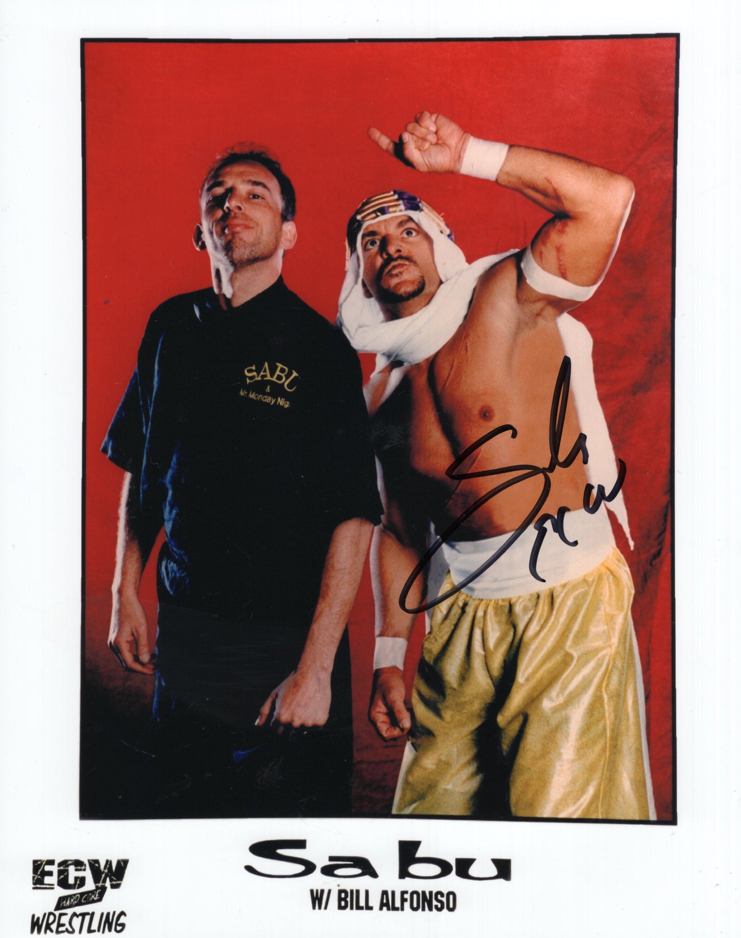 Sabu (8x10 photo) ECW WWE signed auto autographed TNA