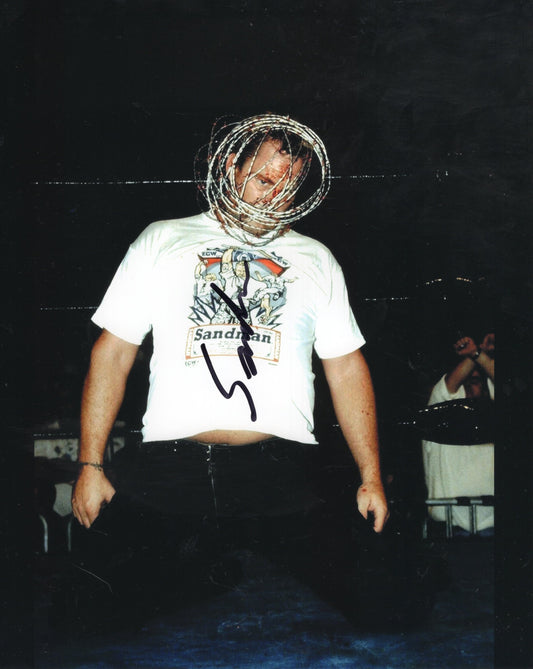 Sandman ECW WWF WWE 8x10 photo signed auto autograph