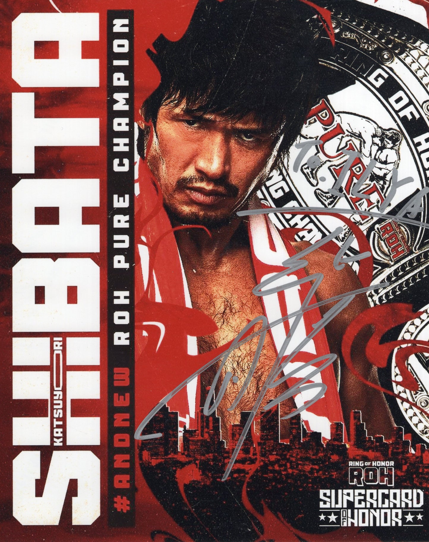 Katsuyori Shibata AEW 8x10 photo signed auto autographed