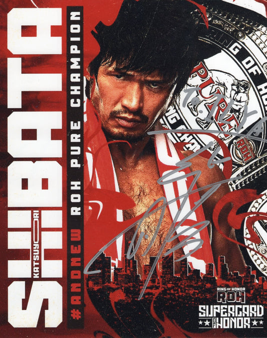 Katsuyori Shibata AEW 8x10 photo signed auto autographed