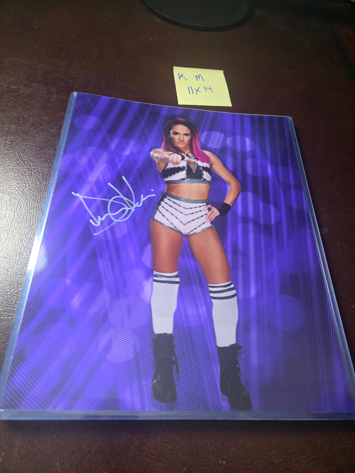 Dakota Kai (Metallic 11x14) WWE SEXY photo signed auto autographed