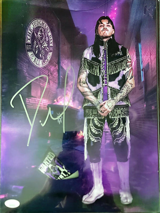 Dominic Mysterio JSA COA (11x14 metallic) funhouse WWE NXT photo signed auto autographed