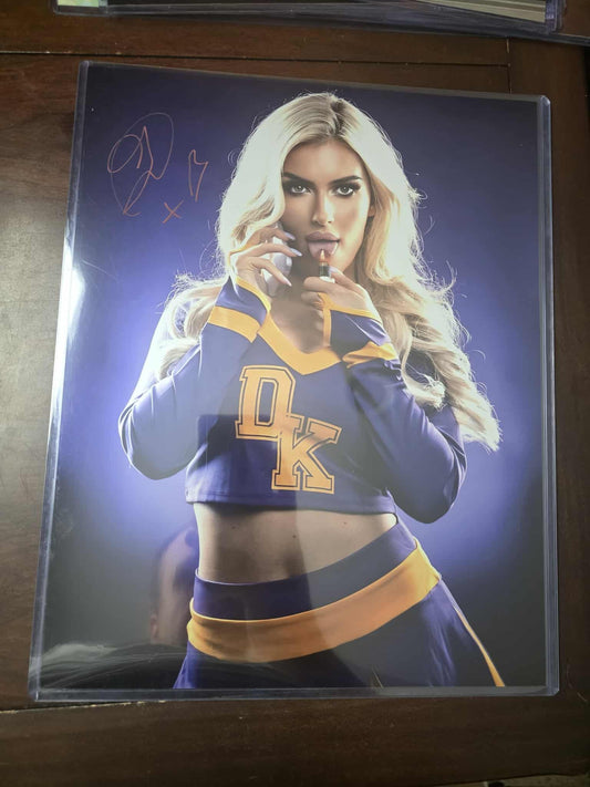 Mariah May Blake Monroe (metallic 11x14) photo signed auto autographed AEW WWE