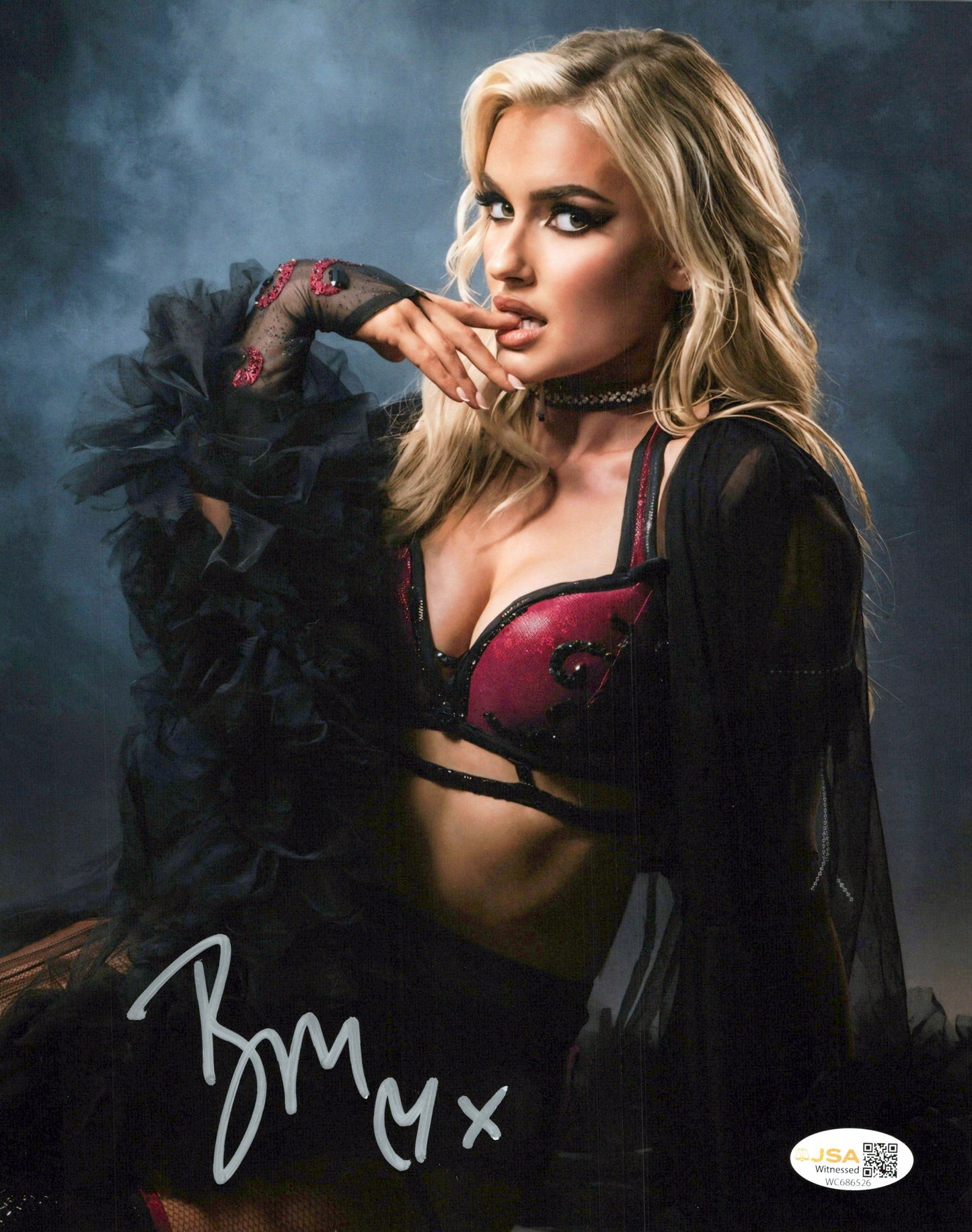 Blake Monroe Mariah May (metallic 8x10) photo signed auto autographed AEW WWE