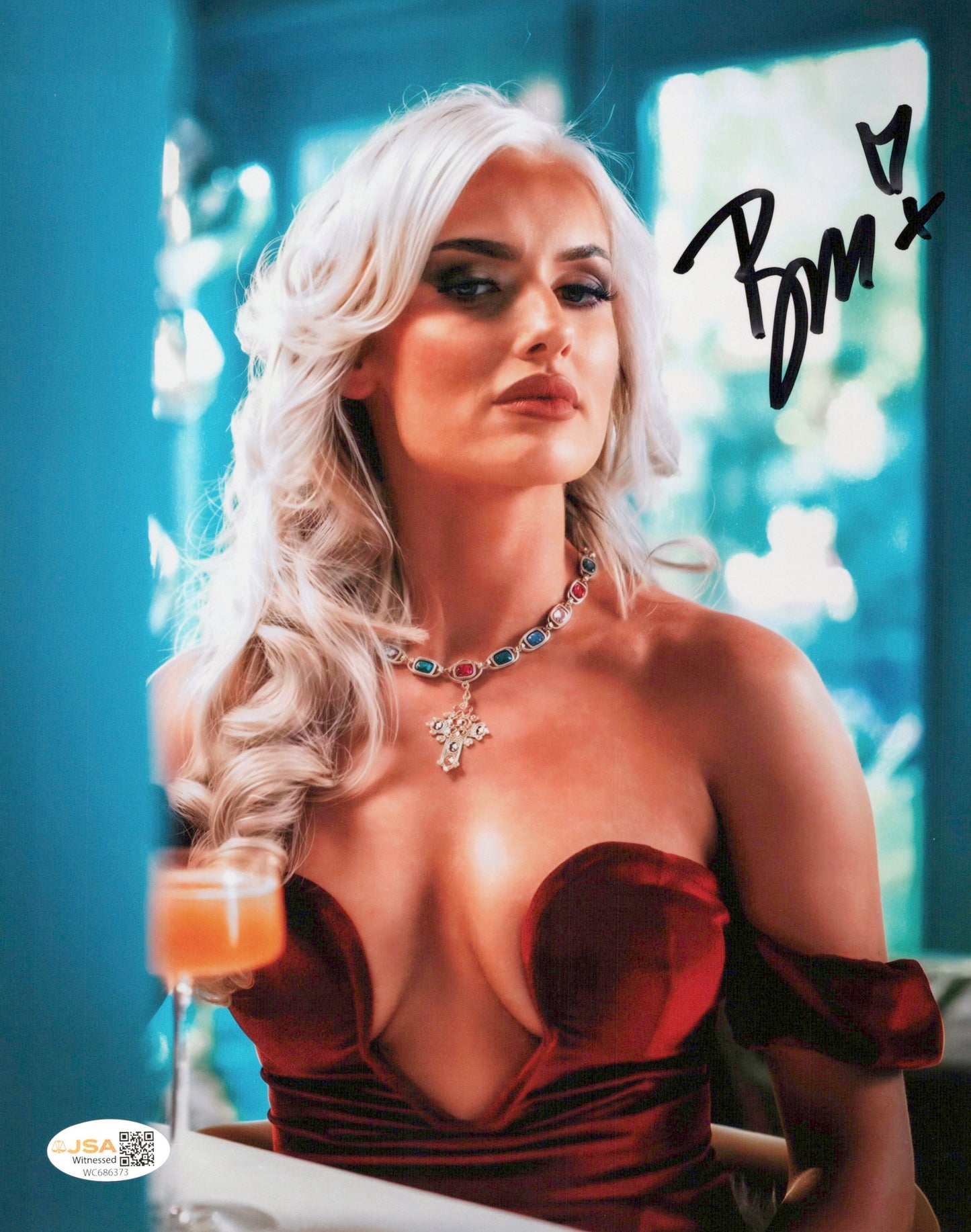 Blake Monroe Mariah May (metallic 8x10) photo signed auto autographed AEW WWE