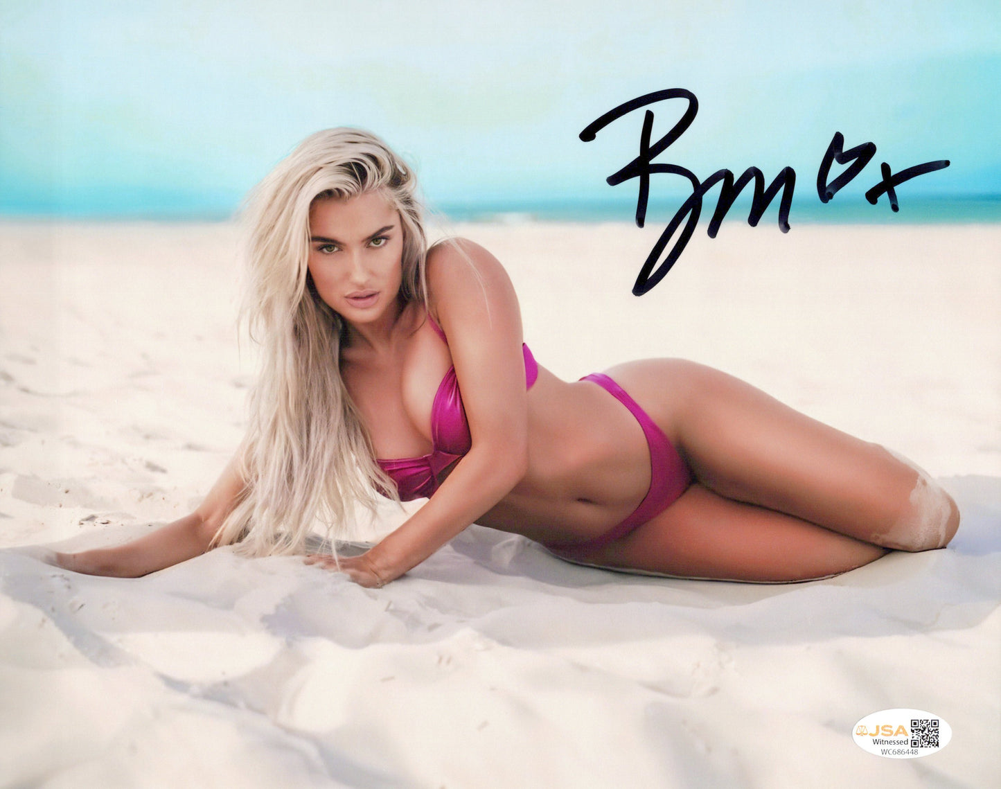 Blake Monroe Mariah May (metallic 8x10) photo signed auto autographed AEW WWE