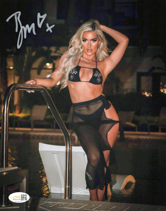 Blake Monroe Mariah May (metallic 8x10) photo signed auto autographed AEW WWE