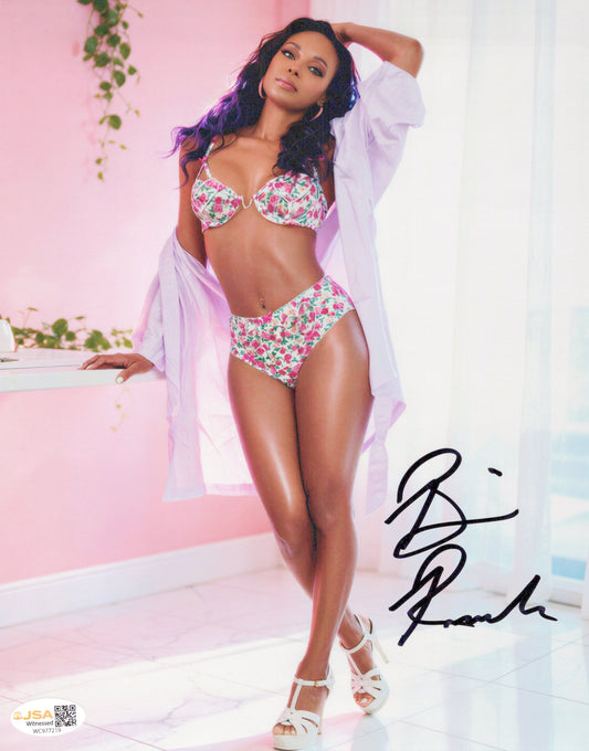 Brandi Rhodes metallic 8x10 photo JSA COA funhouse signed auto autographed WWE AEW