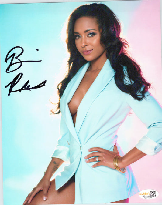 Brandi Rhodes metallic 8x10 photo JSA COA funhouse signed auto autographed WWE AEW