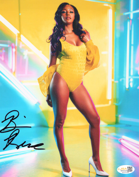 Brandi Rhodes metallic 8x10 photo JSA COA funhouse signed auto autographed WWE AEW
