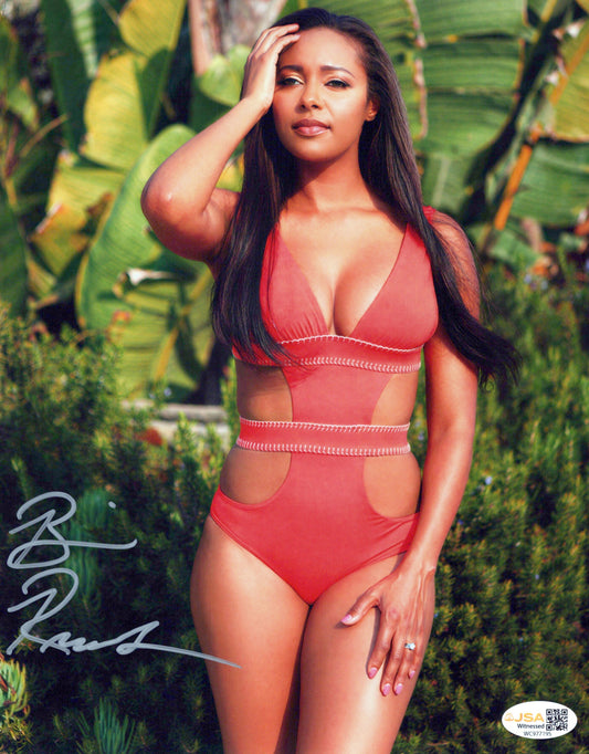Brandi Rhodes metallic 8x10 photo JSA COA funhouse signed auto autographed WWE AEW