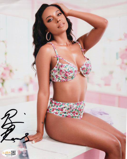 Brandi Rhodes metallic 8x10 photo JSA COA funhouse signed auto autographed WWE AEW