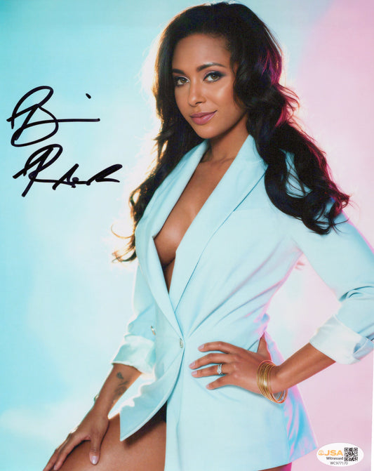 Brandi Rhodes metallic 8x10 photo JSA COA funhouse signed auto autographed WWE AEW
