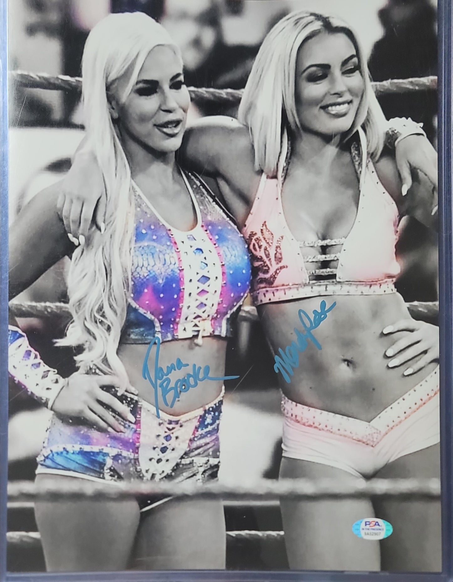 Dana Brooke  mandy rose (11x14) wwe impact photo signed autographed