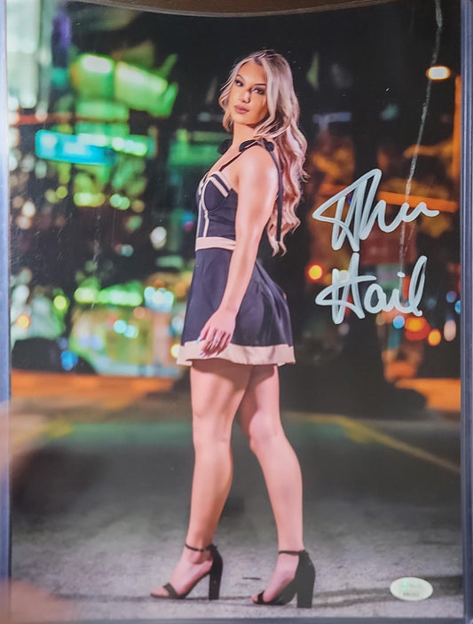 Thea Hail (metallic 11x14) WWE NXT SEXY photo signed auto autographed