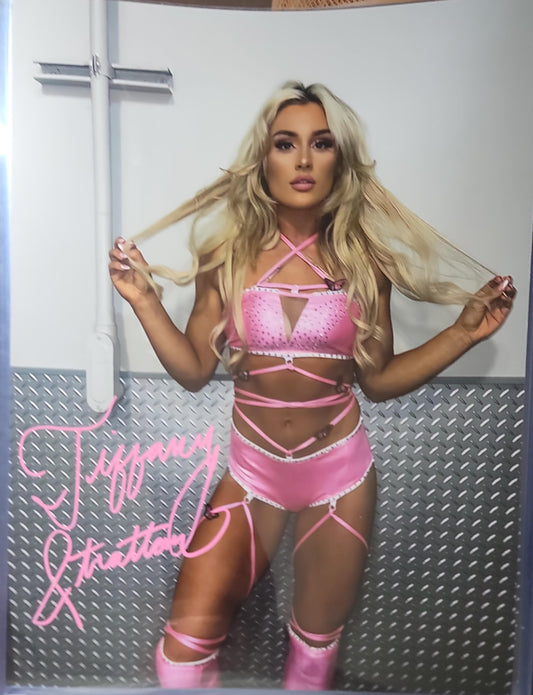 Tiffany Stratton (11x14 metallic)  full signature WWE NXT autograph signed photo