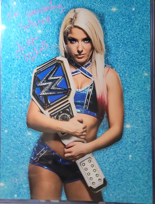 Alexa Bliss Funhouse (metallic 11x14) inscribed WWE photo signed auto autographed