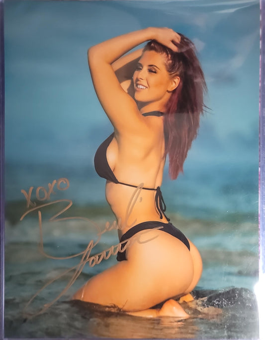 Brandi Lauren Autographed (Metallic 11x14) Photo funhouse JSA