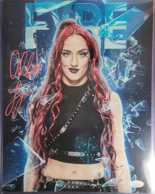 Alba Fyre (metallic 11x14) JSA WWE NXT photo signed auto autographed funhouse