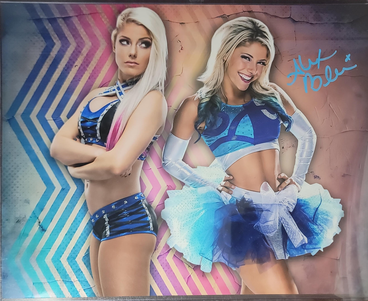 Alexa Bliss Funhouse (metallic 11x14) inscribed WWE photo signed auto autographed