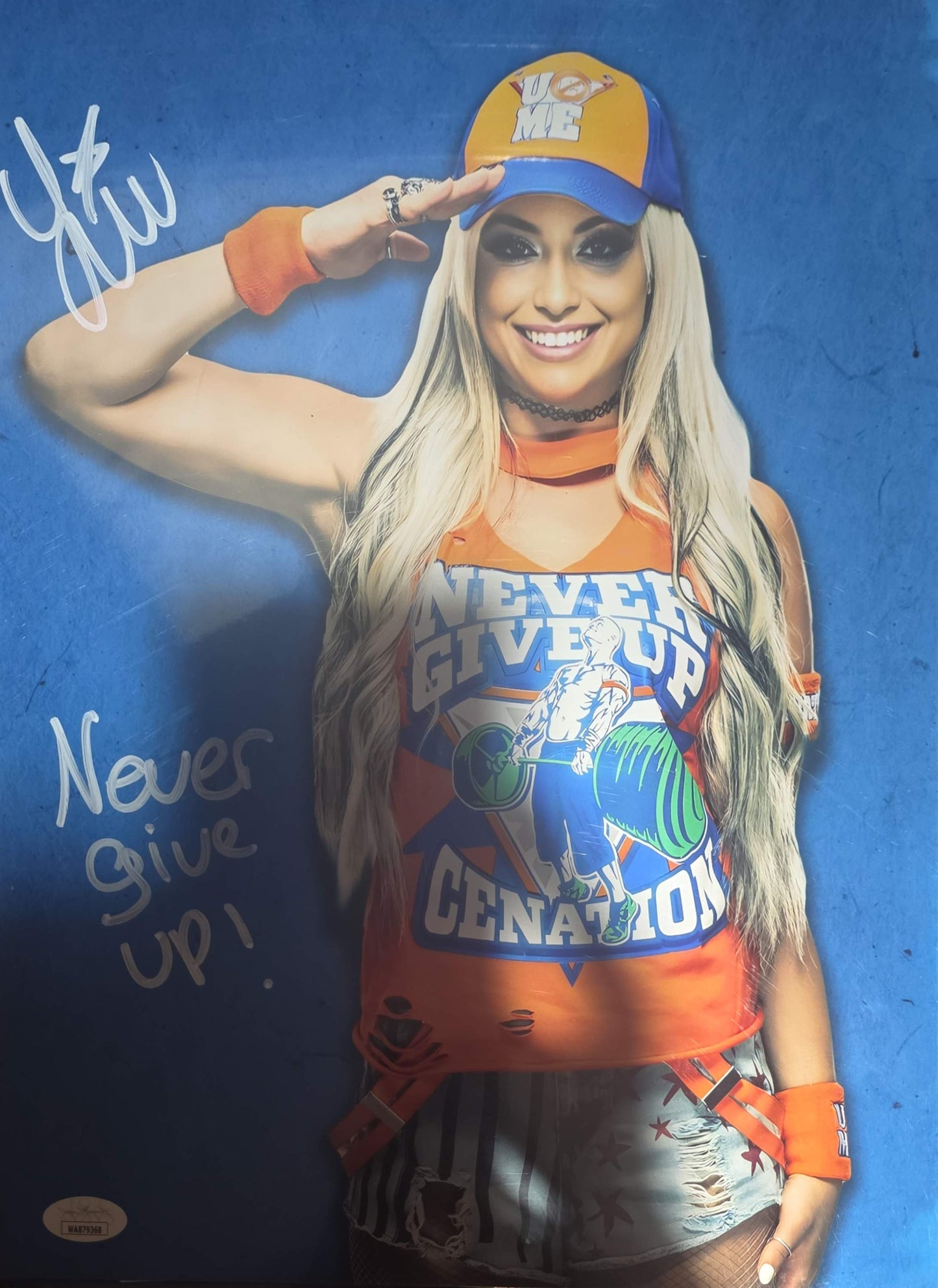 Liv Morgan inscribed (metallic 11x14 photo) JSA COA FUNHOUSE WWE autographed signed