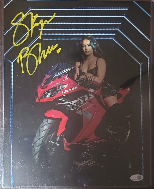 Skye Blue (Metallic 11x14) AEW SEXY photo signed auto autographed