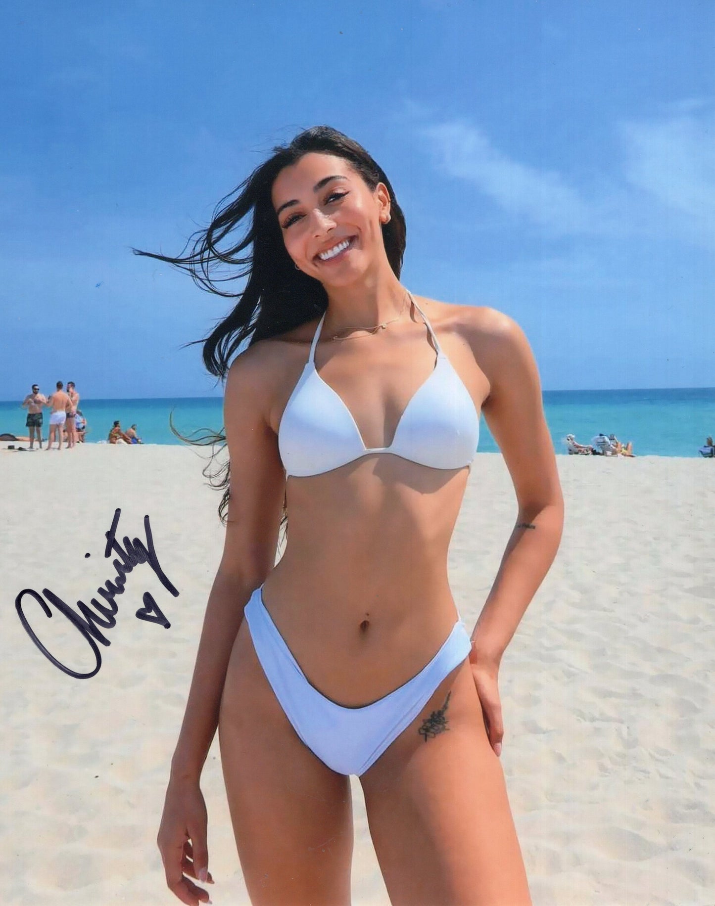Christyan Reid XO (8x10) photo signed auto autographed AEW TNA WWE NXT ROH