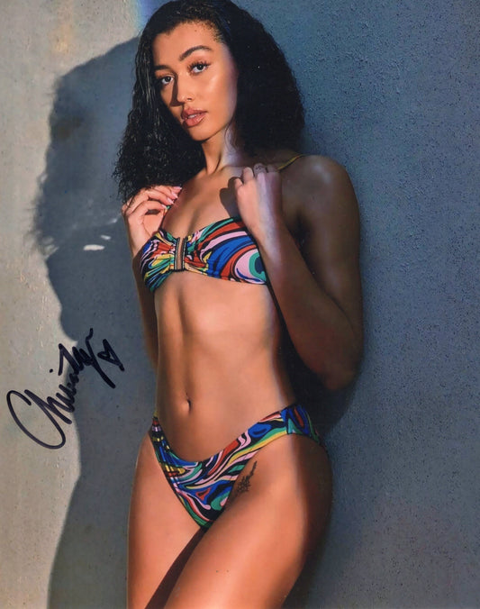 Christyan Reid XO (8x10) photo signed auto autographed AEW TNA WWE NXT ROH
