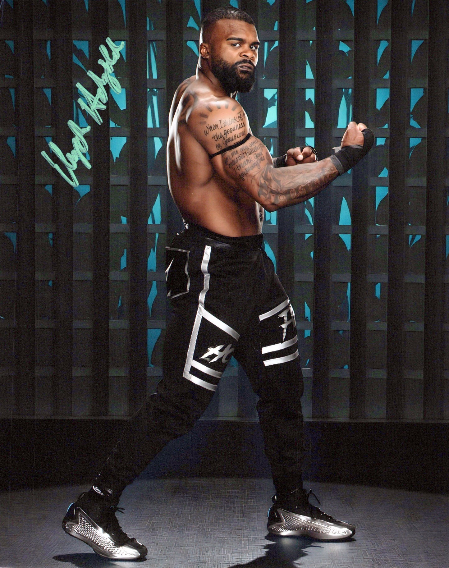 Elijah Holyfield (8x10) photo signed auto autographed WWE LFG Football NXT