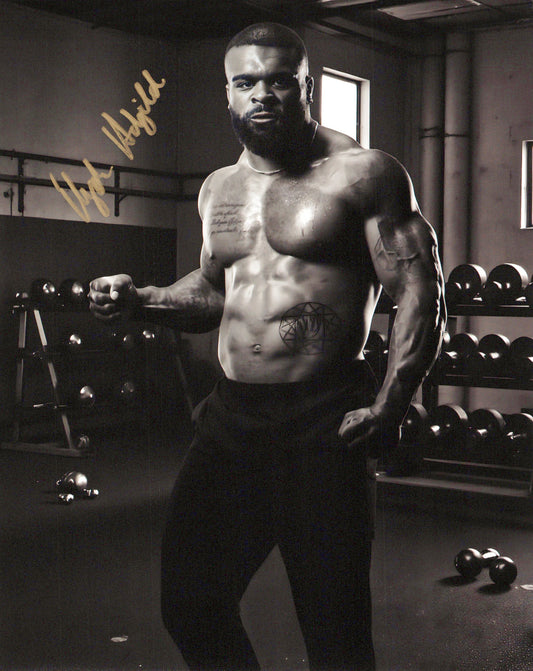 Elijah Holyfield (8x10) photo signed auto autographed WWE LFG Football NXT