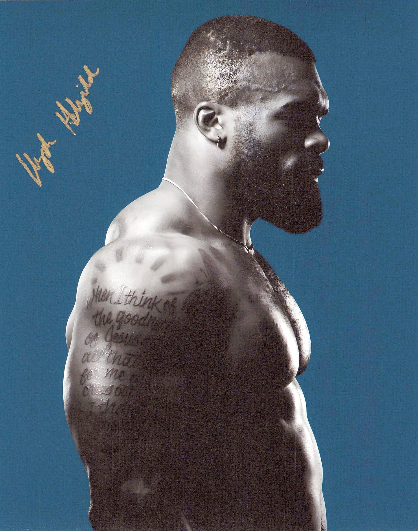 Elijah Holyfield (8x10) photo signed auto autographed WWE LFG Football NXT