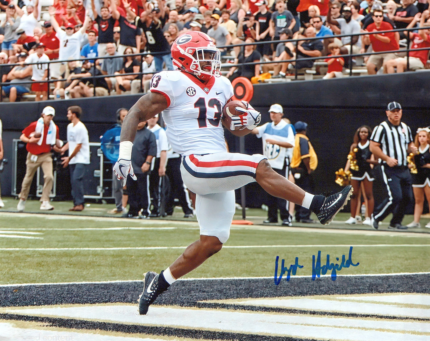 Elijah Holyfield (8x10) photo signed auto autographed WWE LFG Football NXT