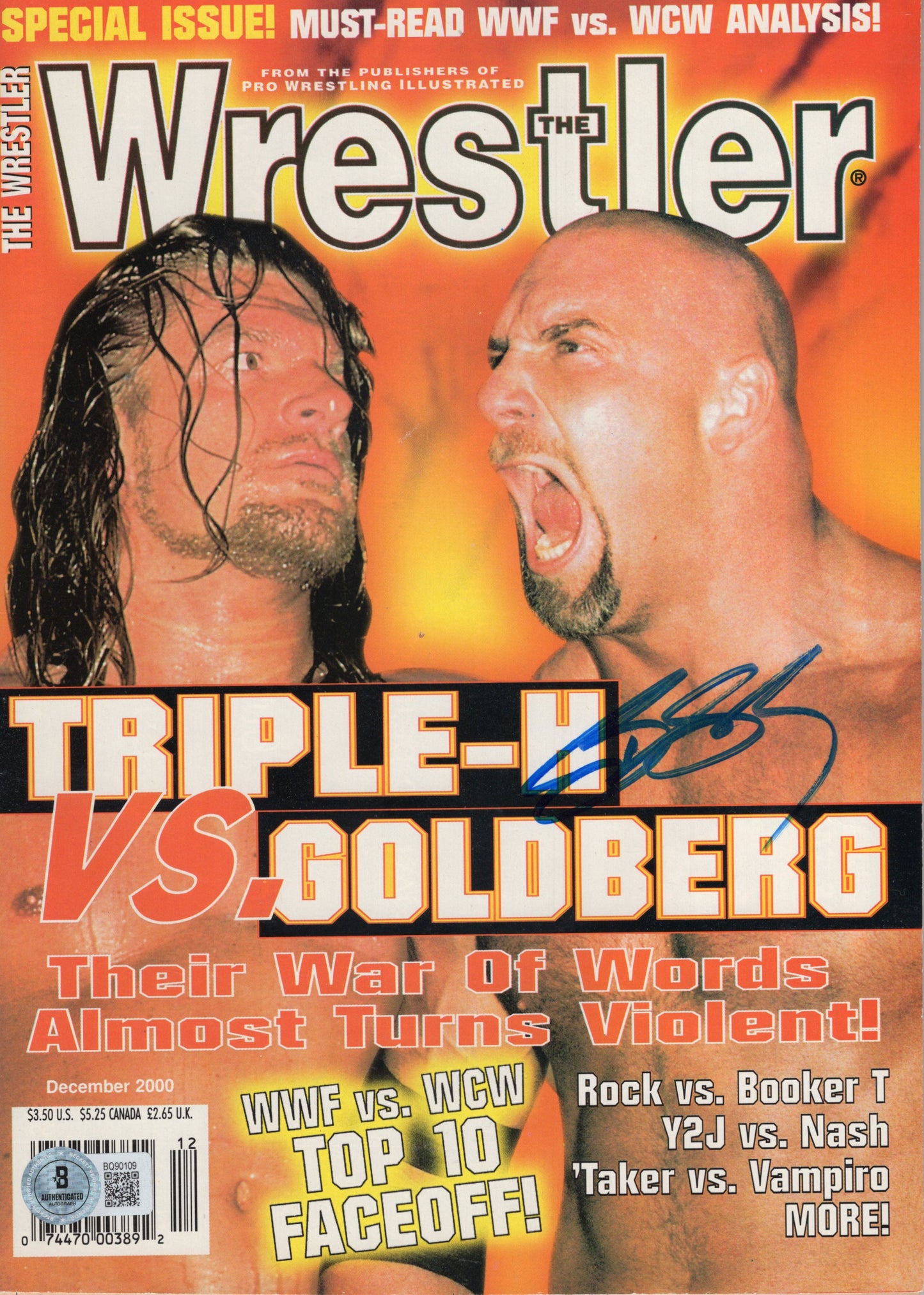 Goldberg (full magazine) beckett COA signed on cover auto autographed