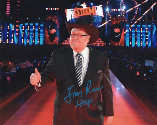 Jim Ross AEW WWF WWE WCW signed autographed 8x10 photo auto inscribed  #2